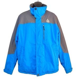 Gerry Men's Blue Gray Insulated Quilted ZIP Up Jacket Size S